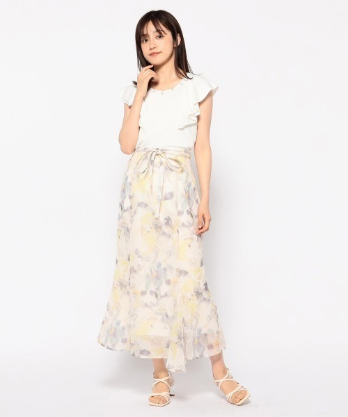 MISCH MASCH（ミッシュマッシュ）の「ウォーターカラースカート（スカート・レディース・パープル系その他/イエロー系その他・SMALL/MEDIUM）」の3枚目の写真