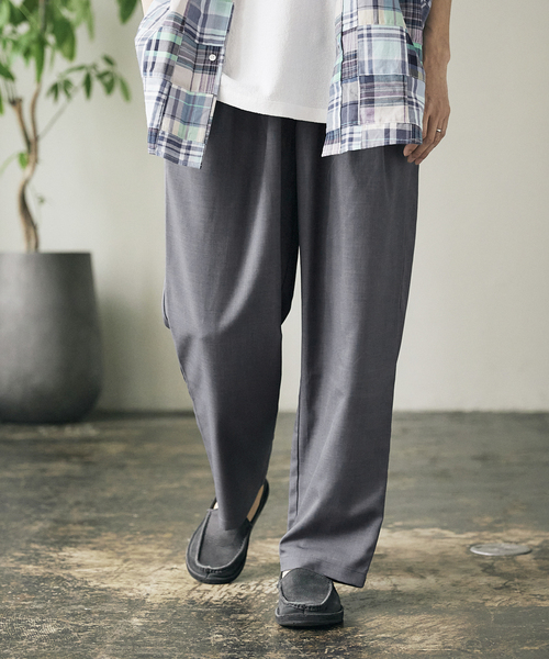 JOURNAL STANDARD relume(ジャーナルスタンダード レリューム)の「《追加》CALIFORNIA ツータック シェフパンツ(スラックス・メンズ・ブラック/ベージュ/グリーン/サックスブルー・SMALL/MEDIUM/LARGE)」の4枚目の写真