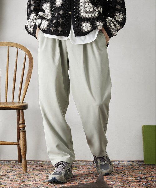 JOURNAL STANDARD relume(ジャーナルスタンダード レリューム)の「《追加》CALIFORNIA ツータック シェフパンツ(スラックス・メンズ・ブラック/ベージュ/グリーン/サックスブルー・SMALL/MEDIUM/LARGE)」の3枚目の写真