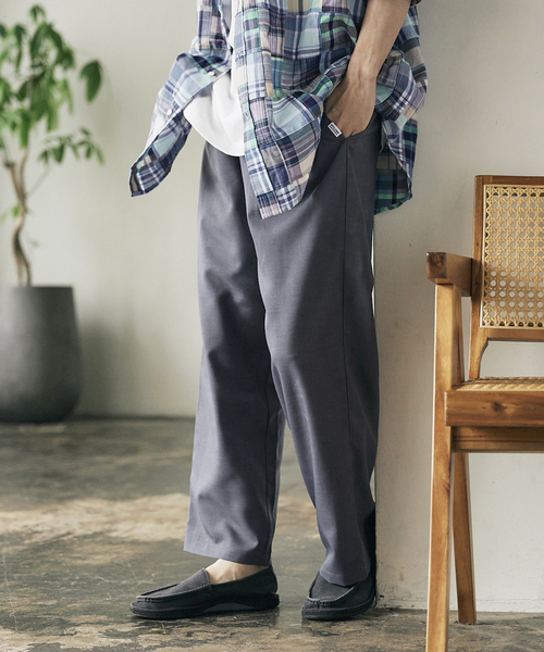 JOURNAL STANDARD relume(ジャーナルスタンダード レリューム)の「《追加》CALIFORNIA ツータック シェフパンツ(スラックス・メンズ・ブラック/ベージュ/グリーン/サックスブルー・SMALL/MEDIUM/LARGE)」の10枚目の写真