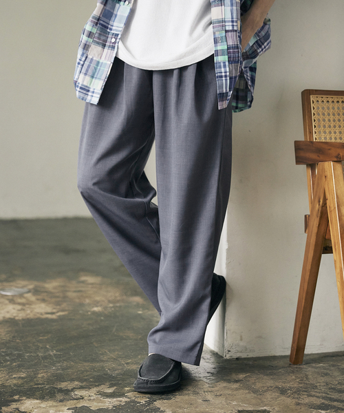 JOURNAL STANDARD relume(ジャーナルスタンダード レリューム)の「《追加》CALIFORNIA ツータック シェフパンツ(スラックス・メンズ・ブラック/ベージュ/グリーン/サックスブルー・SMALL/MEDIUM/LARGE)」の11枚目の写真