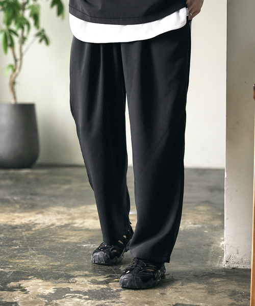 JOURNAL STANDARD relume(ジャーナルスタンダード レリューム)の「《追加》CALIFORNIA ツータック シェフパンツ(スラックス・メンズ・ブラック/ベージュ/グリーン/サックスブルー・SMALL/MEDIUM/LARGE)」の19枚目の写真