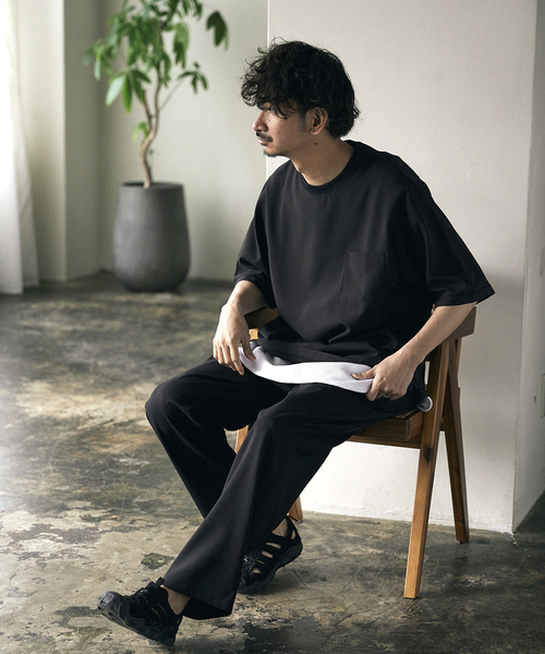 JOURNAL STANDARD relume(ジャーナルスタンダード レリューム)の「《追加》CALIFORNIA ツータック シェフパンツ(スラックス・メンズ・ブラック/ベージュ/グリーン/サックスブルー・SMALL/MEDIUM/LARGE)」の21枚目の写真