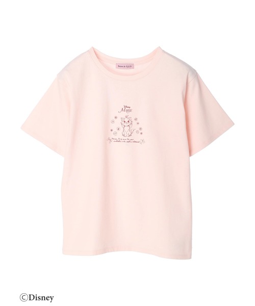 Maison de FLEUR(メゾンドフルール)の「Disney Marie/Tシャツ(Tシャツ/カットソー・レディース・ピンク/ホワイト・FREE)」の6枚目の写真