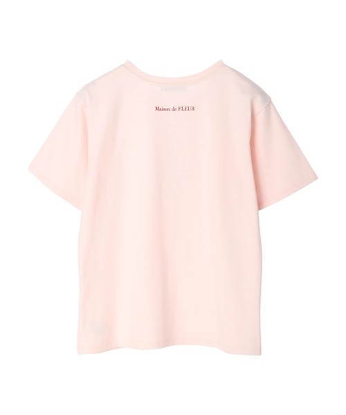 Maison de FLEUR(メゾンドフルール)の「Disney Marie/Tシャツ(Tシャツ/カットソー・レディース・ピンク/ホワイト・FREE)」の7枚目の写真