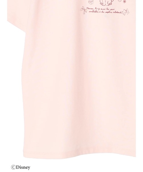 Maison de FLEUR(メゾンドフルール)の「Disney Marie/Tシャツ(Tシャツ/カットソー・レディース・ピンク/ホワイト・FREE)」の10枚目の写真