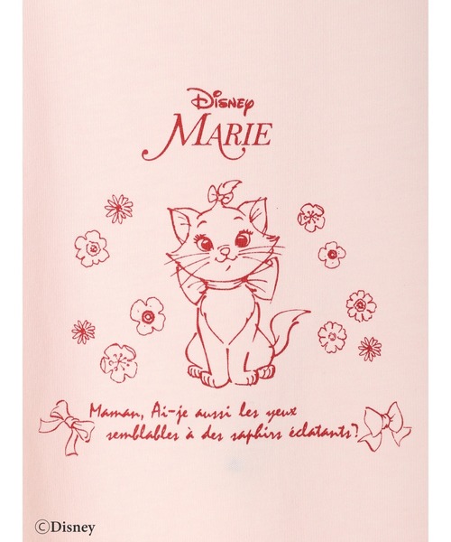 Maison de FLEUR(メゾンドフルール)の「Disney Marie/Tシャツ(Tシャツ/カットソー・レディース・ピンク/ホワイト・FREE)」の12枚目の写真