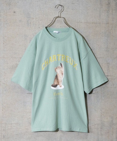 JOHN'S CLOSET(ジョンズクローゼット)の「【13】アニマルプリントTシャツ(Tシャツ/カットソー・メンズ・ホワイト/アッシュグレー/ブラック/その他/スモーキーグリーン系・MEDIUM/LARGE)」の5枚目の写真