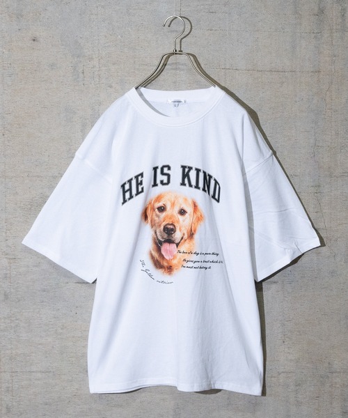 JOHN'S CLOSET(ジョンズクローゼット)の「【13】アニマルプリントTシャツ(Tシャツ/カットソー・メンズ・ホワイト/アッシュグレー/ブラック/その他/スモーキーグリーン系・MEDIUM/LARGE)」の1枚目の写真