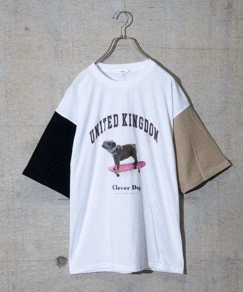 JOHN'S CLOSET(ジョンズクローゼット)の「【13】アニマルプリントTシャツ(Tシャツ/カットソー・メンズ・ホワイト/アッシュグレー/ブラック/その他/スモーキーグリーン系・MEDIUM/LARGE)」の2枚目の写真