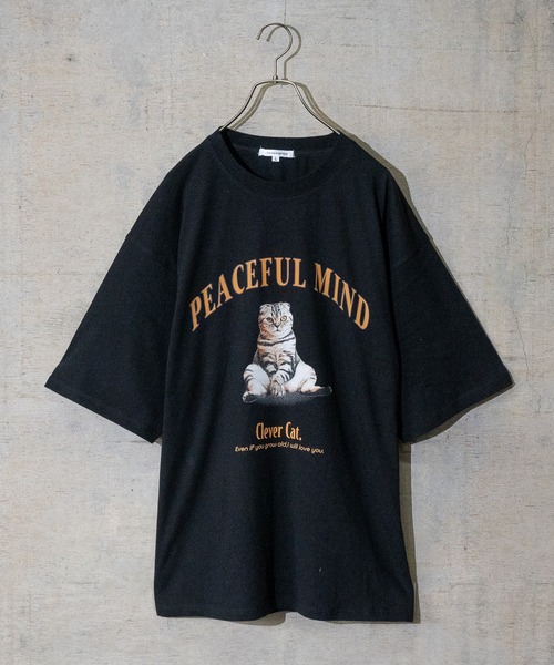 JOHN'S CLOSET(ジョンズクローゼット)の「【13】アニマルプリントTシャツ(Tシャツ/カットソー・メンズ・ホワイト/アッシュグレー/ブラック/その他/スモーキーグリーン系・MEDIUM/LARGE)」の3枚目の写真
