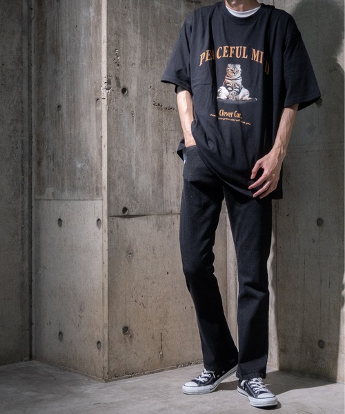 JOHN'S CLOSET(ジョンズクローゼット)の「【13】アニマルプリントTシャツ(Tシャツ/カットソー・メンズ・ホワイト/アッシュグレー/ブラック/その他/スモーキーグリーン系・MEDIUM/LARGE)」の10枚目の写真