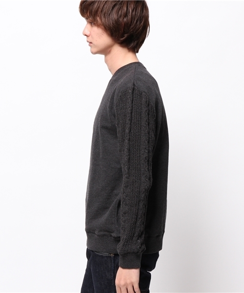 OUTLET（アウトレット）の「【WHO'S WHO gallery】EX袖ニット（ニット/セーター・メンズ・クリーム/グレー/チャコールグレー・LARGE/MEDIUM）」の5枚目の写真