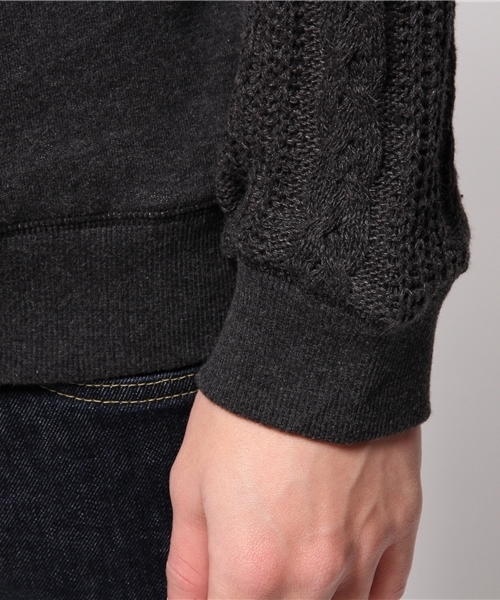 OUTLET（アウトレット）の「【WHO'S WHO gallery】EX袖ニット（ニット/セーター・メンズ・クリーム/グレー/チャコールグレー・LARGE/MEDIUM）」の8枚目の写真