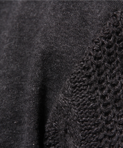 OUTLET（アウトレット）の「【WHO'S WHO gallery】EX袖ニット（ニット/セーター・メンズ・クリーム/グレー/チャコールグレー・LARGE/MEDIUM）」の10枚目の写真