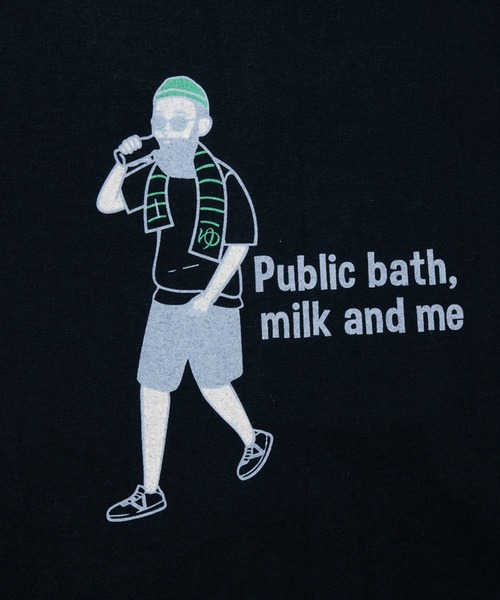 modem design（モデムデザイン）の「MODEM DESIGN/モデムデザイン　USATee -NEW湯おじさん-（Tシャツ/カットソー・メンズ・ブラック/ホワイト・MEDIUM/X-LARGE/LARGE）」の9枚目の写真