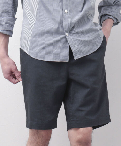 NOLLEY'S goodman(ノーリーズグッドマン)の「コットンリネンショーツ ショートパンツ(※吸水速乾素材COOLMAX(R)使用)(その他パンツ・メンズ・サックスブルー/グレー/ベージュ/オレンジ/ネイビー・L/M/S/XL)」の3枚目の写真