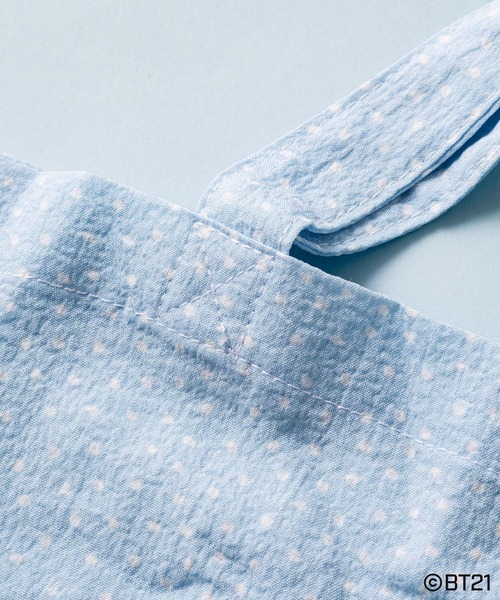 one after another NICE CLAUP（ワンアフターアナザーナイスクラップ）の「BT21ポーチ付エコバック（エコバッグ/サブバッグ・レディース・その他1/サックスブルー/オレンジ/ベージュ/ピンク/グリーン系その他/ピンク系その他・FREE）」の22枚目の写真