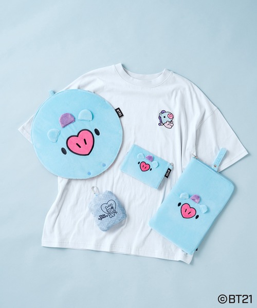 one after another NICE CLAUP（ワンアフターアナザーナイスクラップ）の「BT21ポーチ付エコバック（エコバッグ/サブバッグ・レディース・その他1/サックスブルー/オレンジ/ベージュ/ピンク/グリーン系その他/ピンク系その他・FREE）」の18枚目の写真