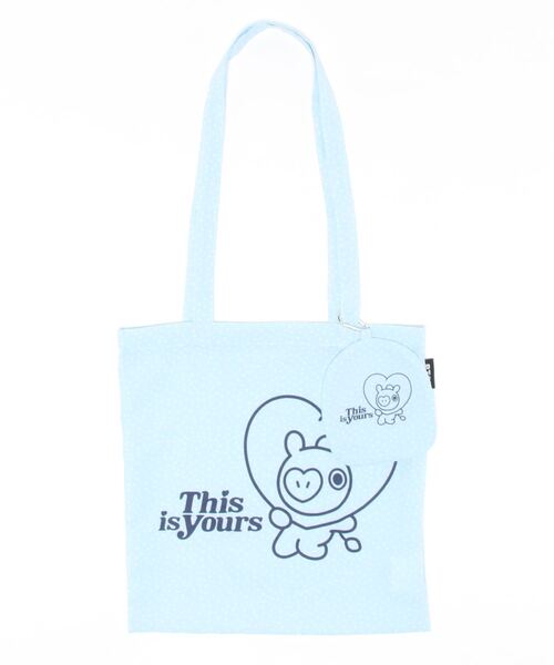 one after another NICE CLAUP（ワンアフターアナザーナイスクラップ）の「BT21ポーチ付エコバック（エコバッグ/サブバッグ・レディース・その他1/サックスブルー/オレンジ/ベージュ/ピンク/グリーン系その他/ピンク系その他・FREE）」の17枚目の写真