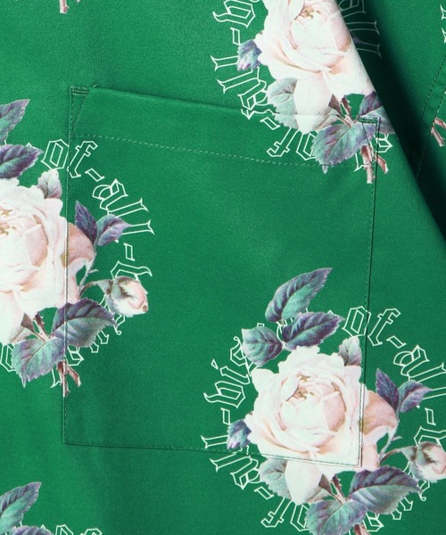 A4A(エーフォーエー)の「A4A/エーフォーエー/ROSES Short Sleeve Shirts/ローズショートスリーブシャツ(シャツ/ブラウス・メンズ・ブラック/グリーン・MEDIUM/LARGE)」の14枚目の写真