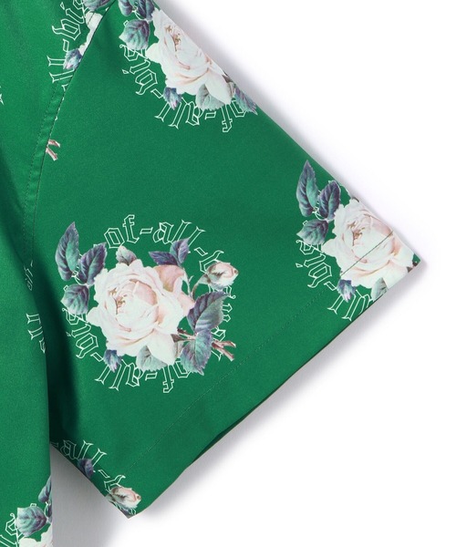 A4A(エーフォーエー)の「A4A/エーフォーエー/ROSES Short Sleeve Shirts/ローズショートスリーブシャツ(シャツ/ブラウス・メンズ・ブラック/グリーン・MEDIUM/LARGE)」の6枚目の写真