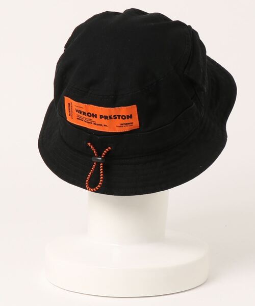 HERON PRESTON（ヘロンプレストン）の「HERON PRESTON/ヘロンプレストン/COTTON TWILL BUCKET HAT(HMLR21-068)（ハット・メンズ・ブラック・FREE）」の2枚目の写真
