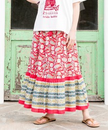 チャイハネ | 【チャイハネ】ディディサブロックプリントティアードスカート(スカート)