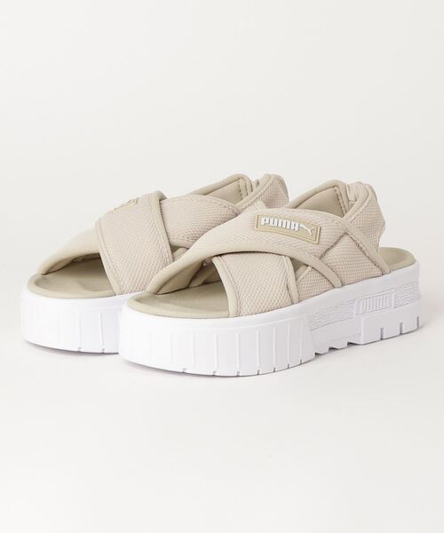 Puma プーマ W Mayze Sandal メイズ サンダル 3849 05putty Wht サンダル Puma プーマ のファッション通販 Zozotown