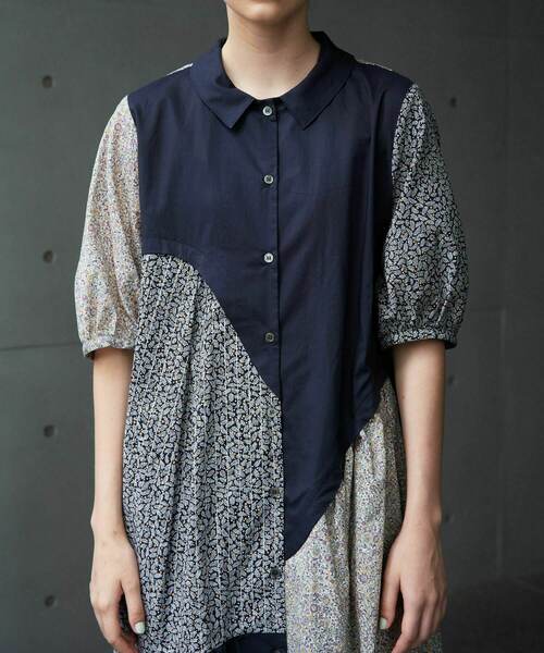 FRAPBOIS（フラボア）の「フラード ワンピース（ワンピース・レディース・ネイビー/イエロー・1/0）」の6枚目の写真