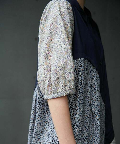 FRAPBOIS（フラボア）の「フラード ワンピース（ワンピース・レディース・ネイビー/イエロー・1/0）」の3枚目の写真