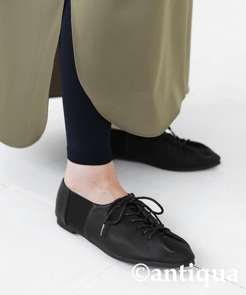 antiqua(アンティカ)の「サイドゴムレースアップシューズ(ドレスシューズ・レディース・ブラック・LL/S/M/L)」の16枚目の写真