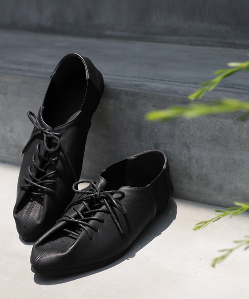 antiqua(アンティカ)の「サイドゴムレースアップシューズ(ドレスシューズ・レディース・ブラック・LL/S/M/L)」の18枚目の写真
