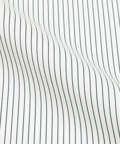 TOKYO SHIRTS（トウキョウシャツ）の「スタンドカラー フリル付き五分袖カジュアルシャツ（シャツ/ブラウス・レディース・ホワイト/サックスブルー・M/L）」の16枚目の写真