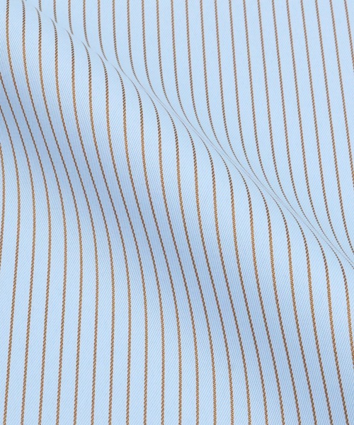 TOKYO SHIRTS（トウキョウシャツ）の「スタンドカラー フリル付き五分袖カジュアルシャツ（シャツ/ブラウス・レディース・ホワイト/サックスブルー・M/L）」の10枚目の写真