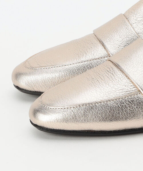 FABIO RUSCONI（ファビオルスコーニ）の「【FABIO RUSCONI/ファビオルスコーニ】シュリンクエナメルソフトローファー（その他シューズ・レディース・ブラック/ゴールド・36/38/37）」の3枚目の写真