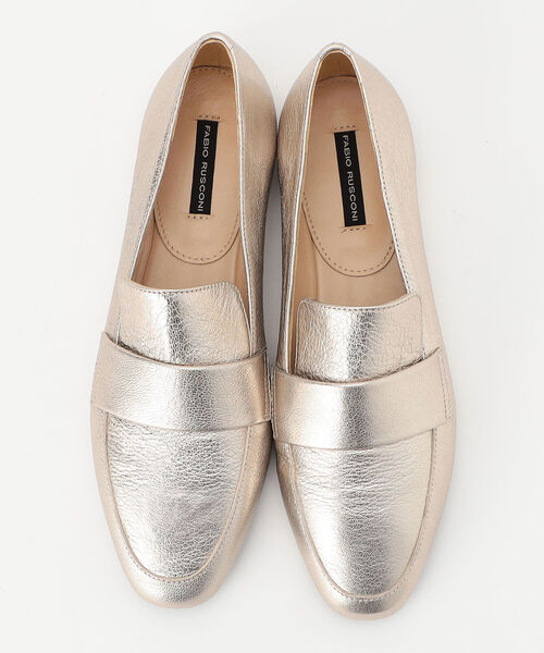 FABIO RUSCONI（ファビオルスコーニ）の「【FABIO RUSCONI/ファビオルスコーニ】シュリンクエナメルソフトローファー（その他シューズ・レディース・ブラック/ゴールド・36/38/37）」の10枚目の写真