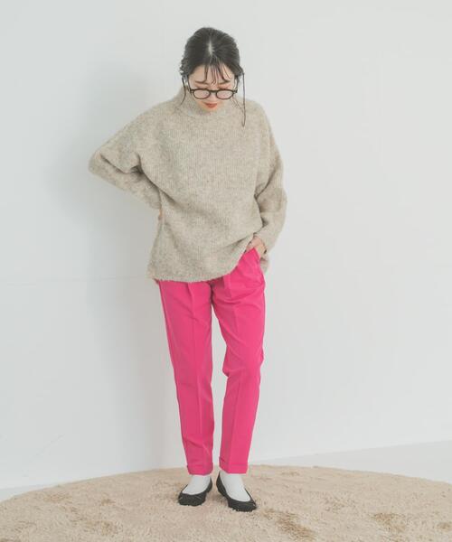 ITEMS URBANRESEARCH（アイテムズ アーバンリサーチ）の「テーパードイージーパンツ（その他パンツ・レディース・ベージュ/ネイビー/ピンク・FREE）」の6枚目の写真