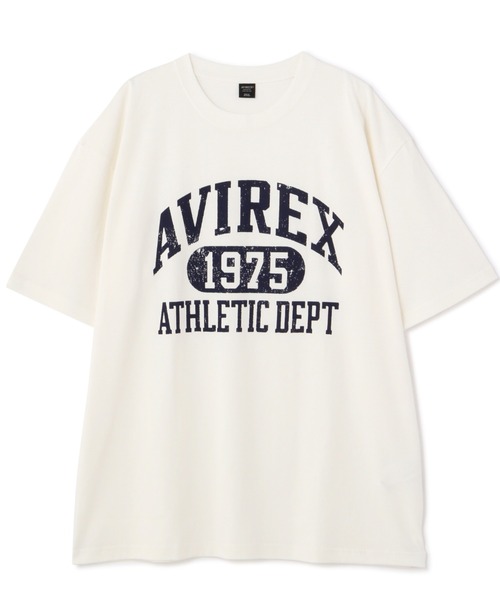 AVIREX（アヴィレックス）の「【直営店限定】カレッジ ロゴ Tシャツ / COLLEGE LOGO T-SHIRT / アヴィレックス / AVIREX（Tシャツ/カットソー・メンズ・ブラック/ホワイト/ネイビー・M/XL/L/2XL）」の2枚目の写真