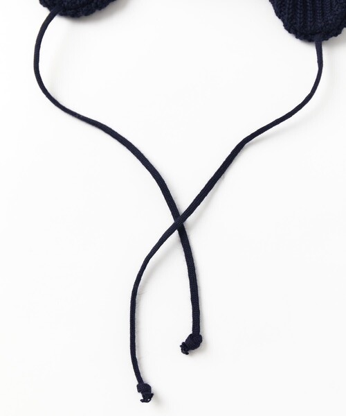 RACAL(ラカル)の「RACAL/ラカル 別注EAR FLAP KNIT CAP(ニットキャップ/ビーニー・メンズ・ブラック/ベージュ/ネイビー/グレー/グリーン/マスタード・フリ-)」の8枚目の写真