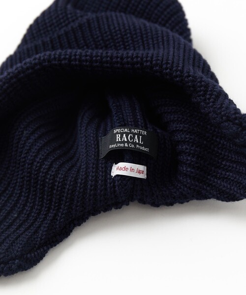 RACAL(ラカル)の「RACAL/ラカル 別注EAR FLAP KNIT CAP(ニットキャップ/ビーニー・メンズ・ブラック/ベージュ/ネイビー/グレー/グリーン/マスタード・フリ-)」の11枚目の写真