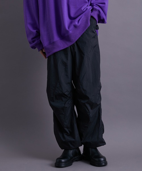 re_k by JUNRED(レクバイジュンレッド)の「re_k by JUNRED / ナイロンスノーパンツ(その他パンツ・メンズ・ライトグレー/ブラック/パープル・S/M/L)」の2枚目の写真