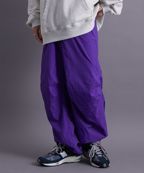 re_k by JUNRED(レクバイジュンレッド)の「re_k by JUNRED / ナイロンスノーパンツ(その他パンツ・メンズ・ライトグレー/ブラック/パープル・S/M/L)」の9枚目の写真