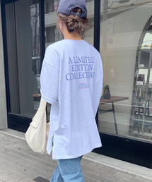 Merange back logo TEE / メランジバックロゴTシャツ(chiica select)