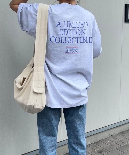 ISOOK メランジバックロゴTシャツ セール】Merange back logo TEE / メランジバックロゴTシャツ