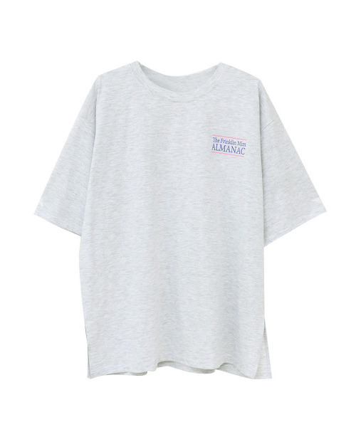 ISOOK メランジバックロゴTシャツ セール】Merange back logo TEE / メランジバックロゴTシャツ