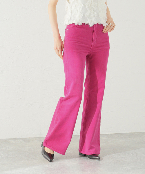 U by SPICK&SPAN（ユーバイスピックアンドスパン）の「【ROLLA’S/ローラス】EASTCOAST CROP FLARE（その他パンツ・レディース・ピンク・X-SMALL/SMALL）」の14枚目の写真