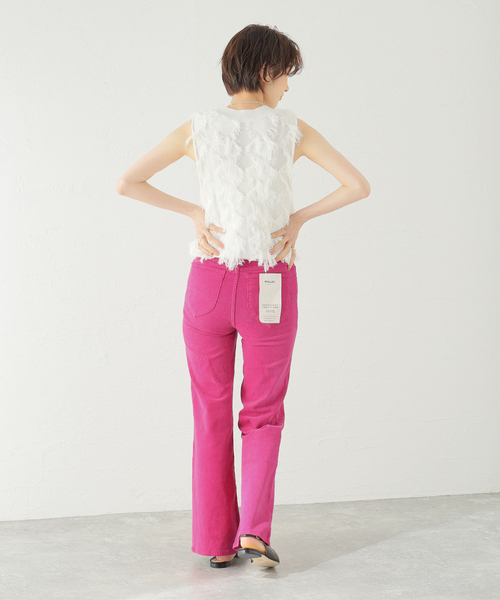 U by SPICK&SPAN（ユーバイスピックアンドスパン）の「【ROLLA’S/ローラス】EASTCOAST CROP FLARE（その他パンツ・レディース・ピンク・X-SMALL/SMALL）」の17枚目の写真