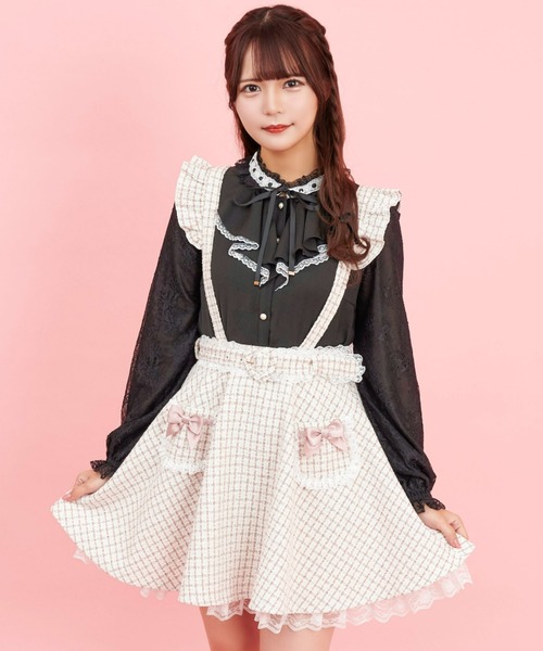 ❤️シークレットハニー❤️Secrethoney❤️ツイードスカート♪ Secret Honey（シークレットハニー）の「ツイードリボンポケット