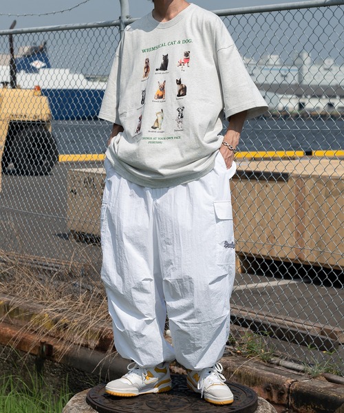 Perushu(ペルーシュ)の「ワイドスノーカーゴパンツ(その他パンツ・メンズ・オフホワイト/ボルドー/ダークグリーン/ブラック/グレー・SMALL/MEDIUM/LARGE)」の10枚目の写真